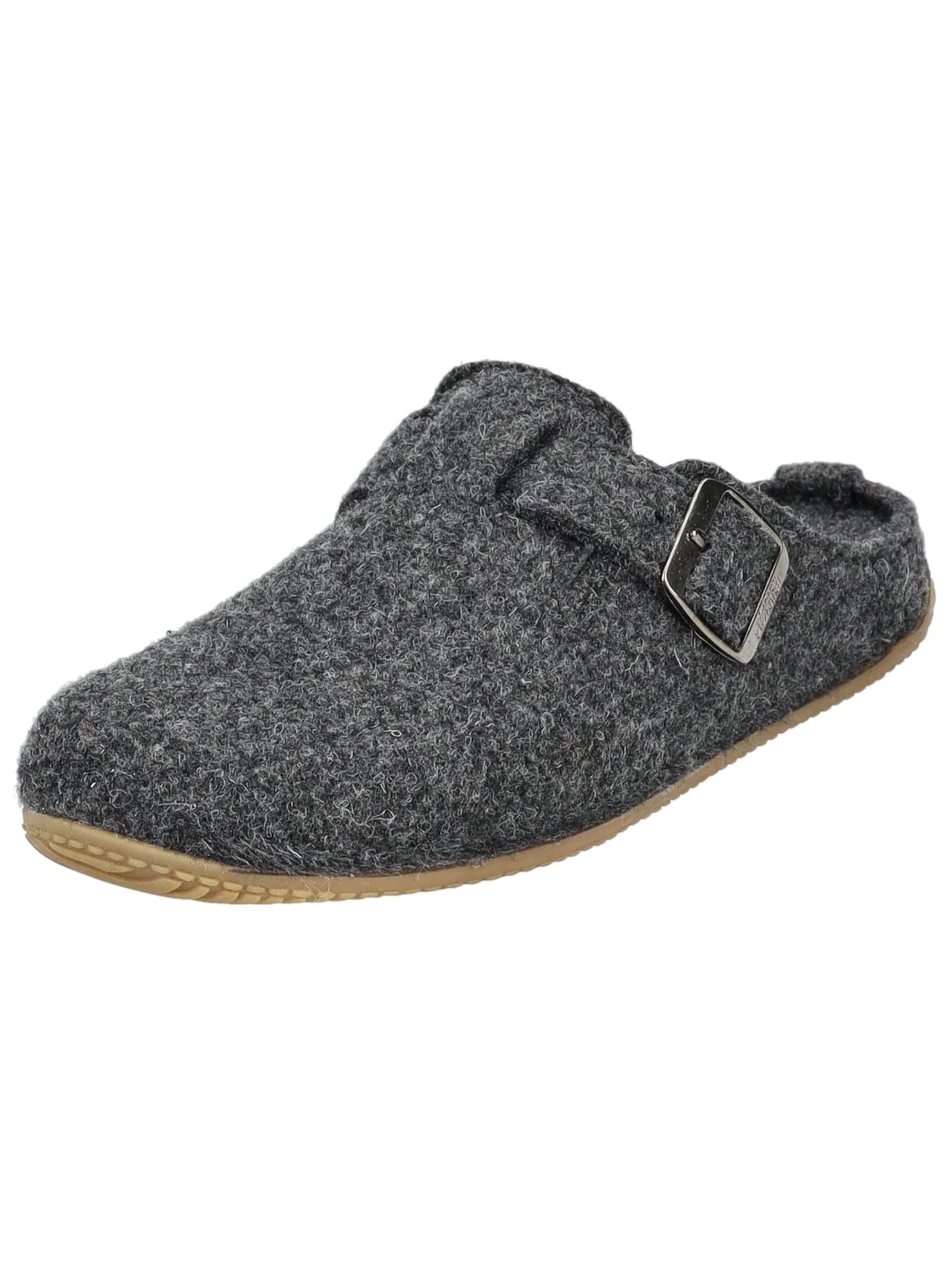Living Kitzbühel Hausschuh in Grau: Vorderseite