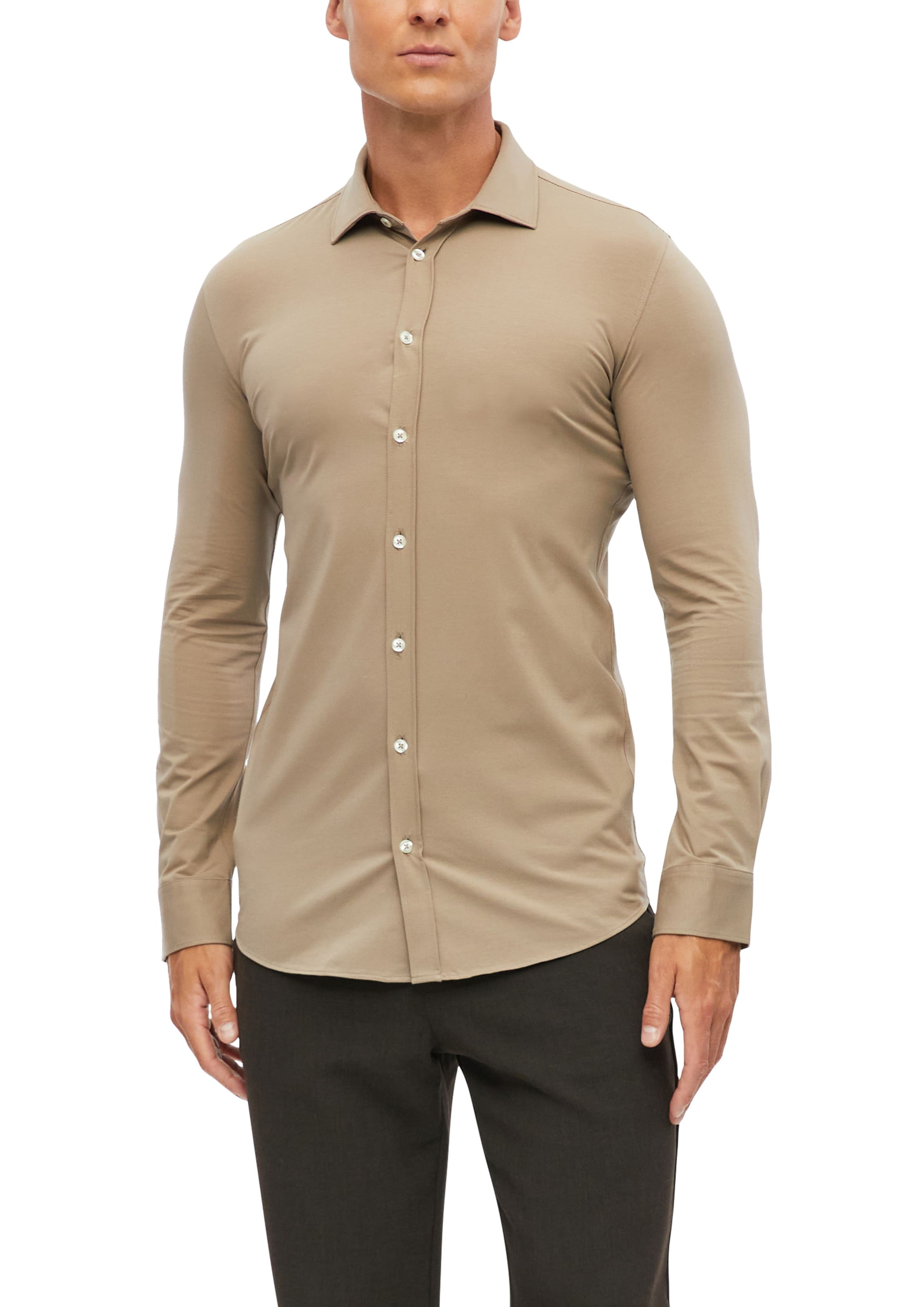 s.Oliver Regular Fit Hemd in Braun