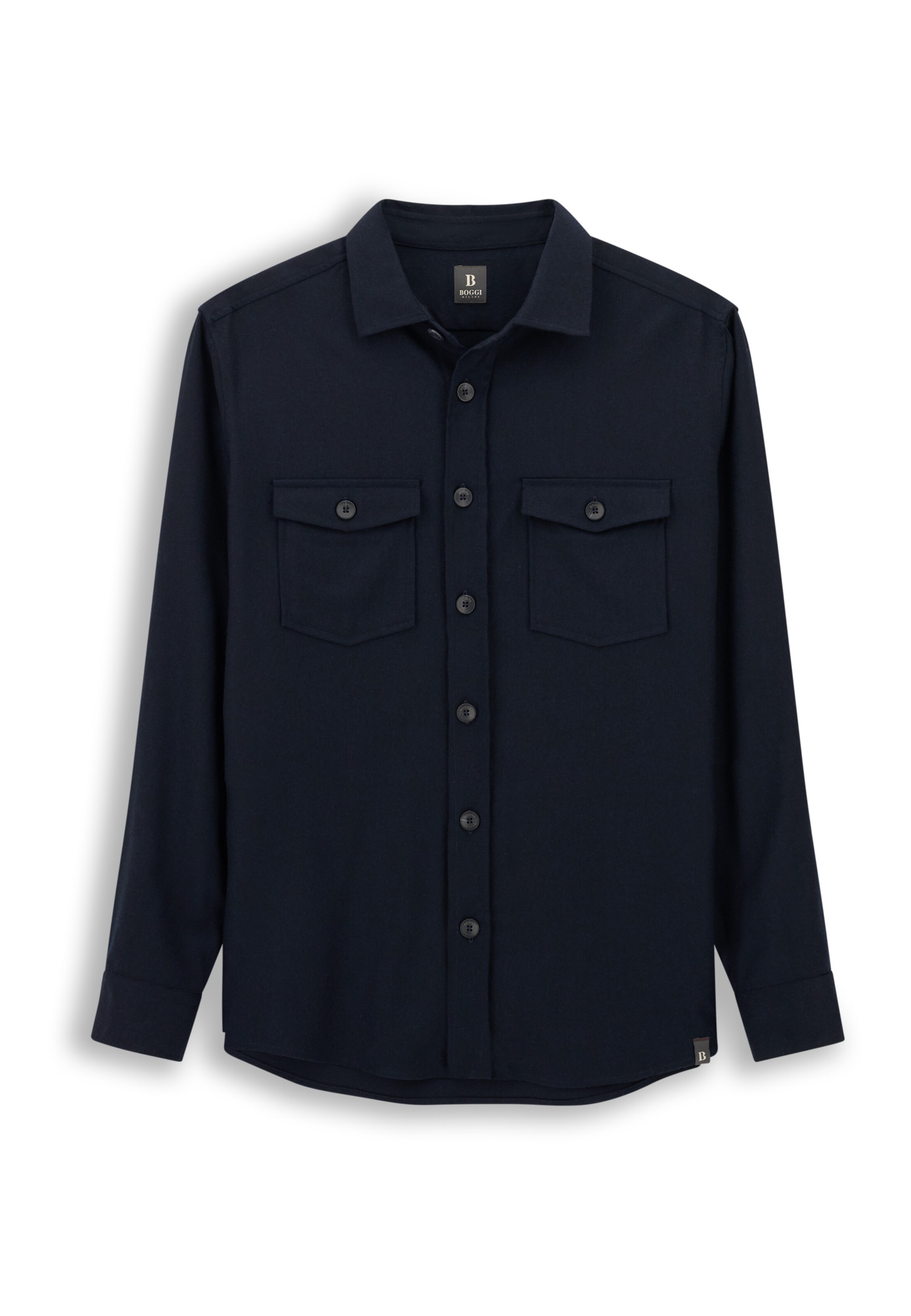 Boggi Milano Shirt in Blauw: voorkant