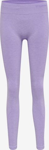 Hummel Skinny Sports trousers in Purple: front