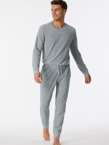 SCHIESSER Pyjama lang ' Warming Nightwear ' in Grijs