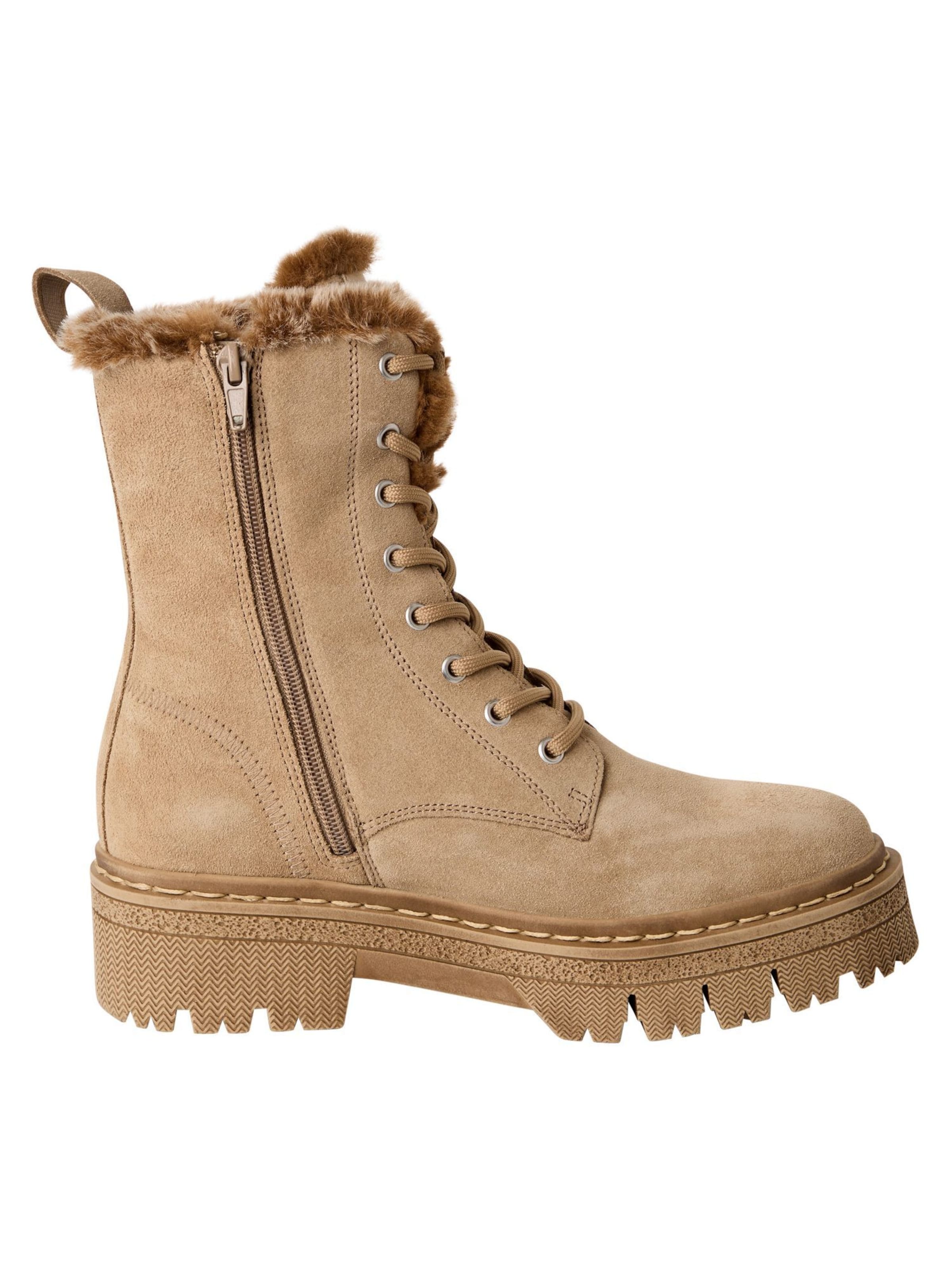 Stivaletto stringato di Tamaris in beige