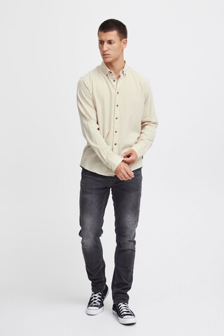 BLEND Regular fit Button Up Shirt 'Burley' in Beige