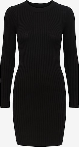 PIECES Curve Плетена рокля 'Crista' в черно: отпред