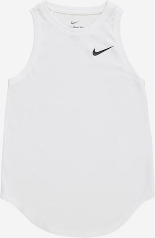 Sport top de la NIKE pe alb: față