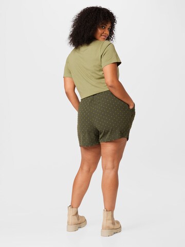 ABOUT YOU Curvy Regular Pants 'Elis' in Green