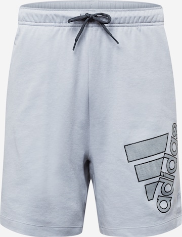 ADIDAS SPORTSWEAR Regular Workout Pants in Grey: front