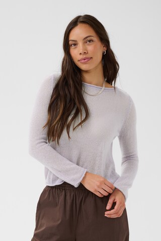 SAINT TROPEZ Sweter w kolorze fioletowy: przód