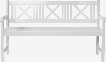 cinas Holzbank 'Rosenborg' in Weiß: Vorderseite