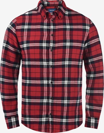 BLEND Regular fit Button Up Shirt 'Flinn' in Red: front