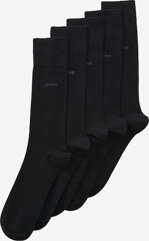 BOSS Къси чорапи в синьо: отпред