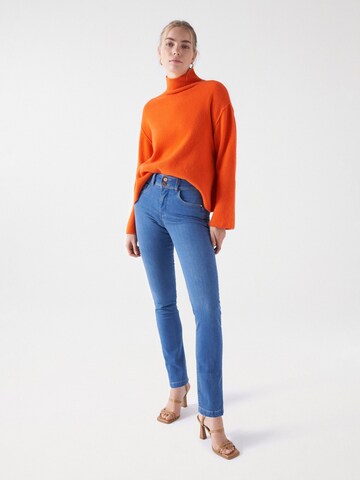 Coupe slim Jean Salsa Jeans en bleu