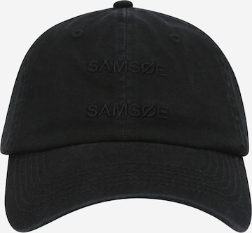 Șapcă de la Samsøe Samsøe pe negru