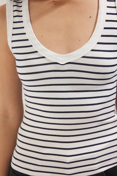 Trendyol Top in XS in marine blue / White, Item view