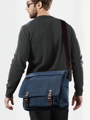 Borsa a tracolla ' Wanderer ' di Trendhim in blu: frontale