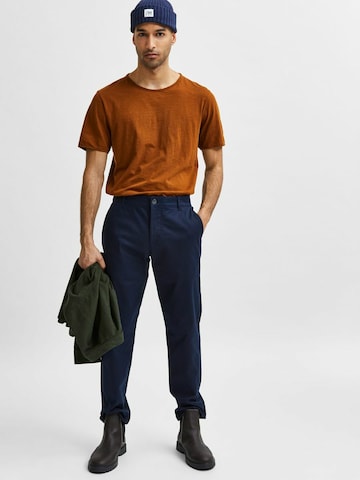 SELECTED HOMME Regular Chino Pants 'Stoke' in Blue