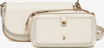 Borsa a spalla di U.S. POLO ASSN. in bianco: frontale