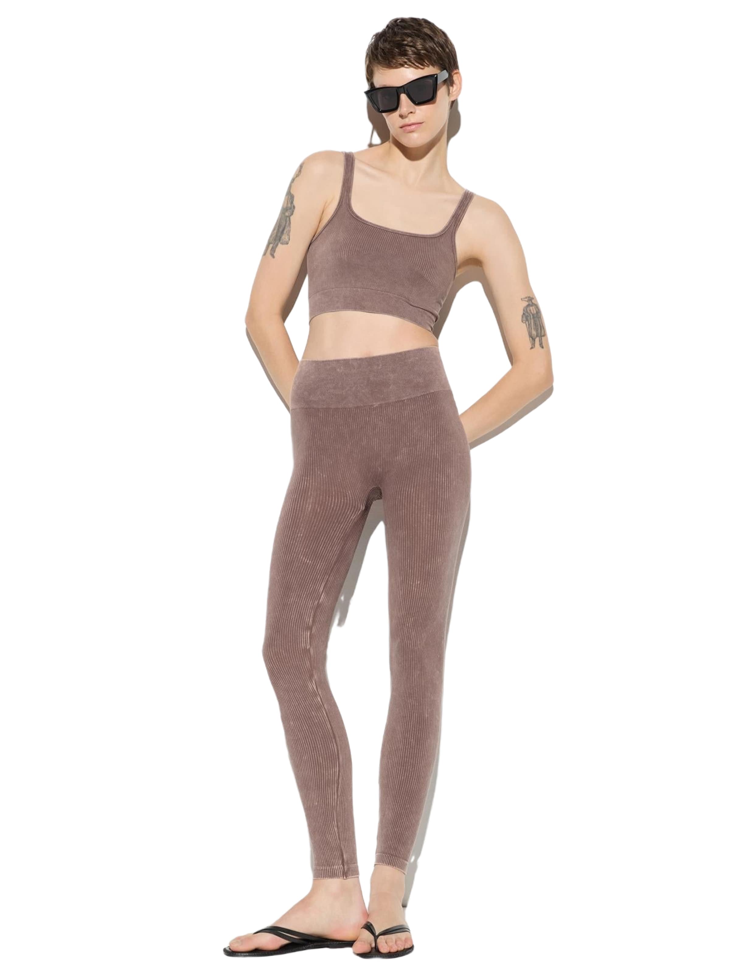 No Matter What Skinny Leggings in Braun: Vorderseite