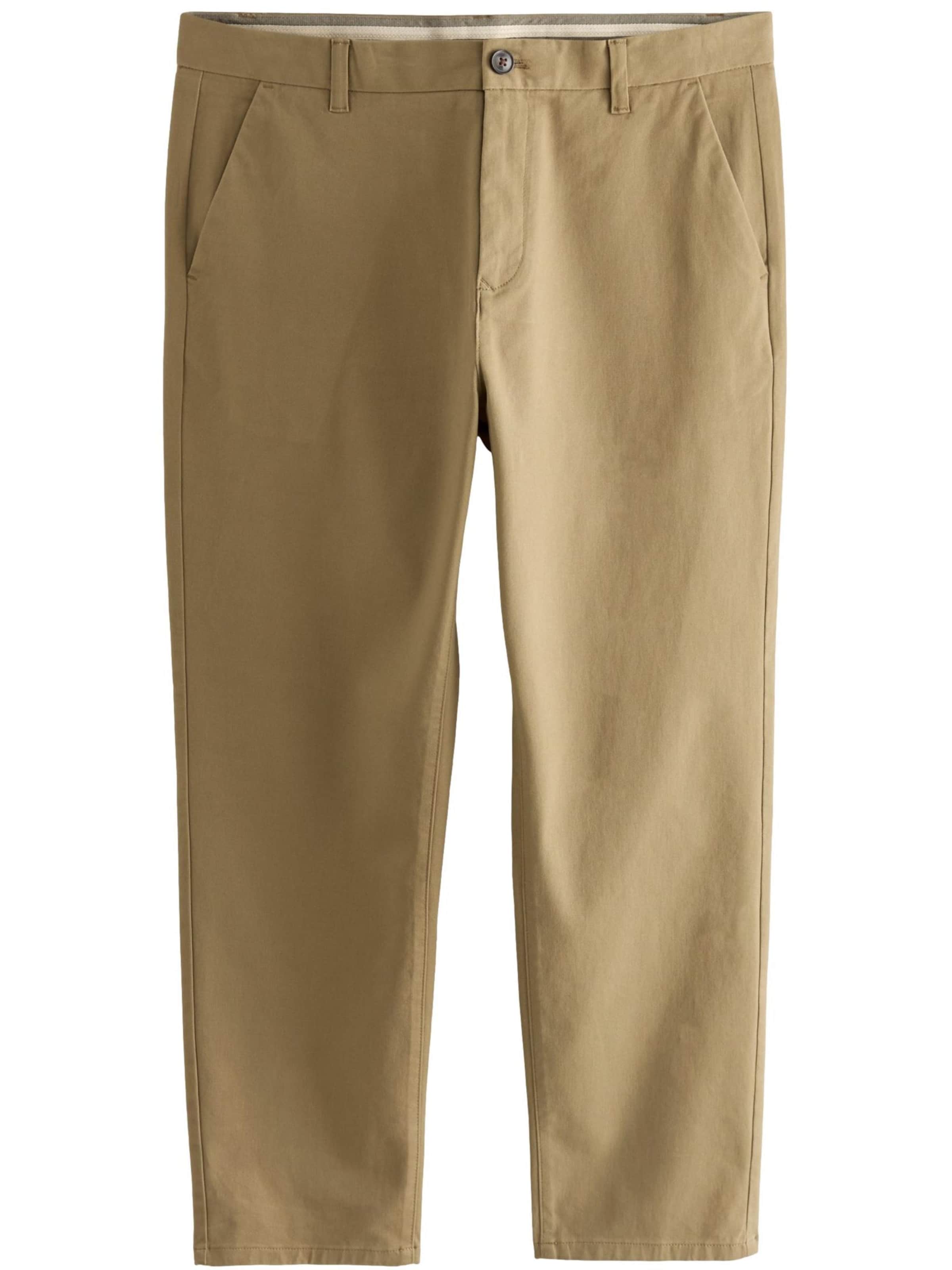 Next regular Lærredsbukser i brun: forside