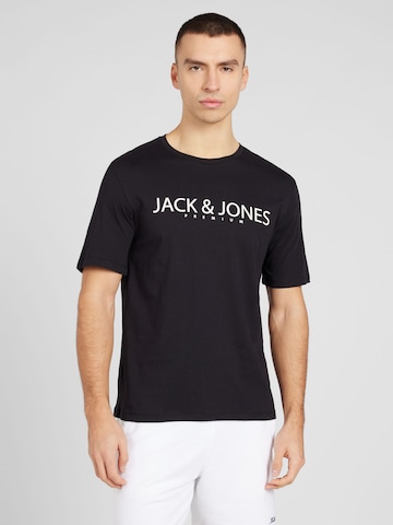 JACK & JONES Tričko 'Bla Jack' – černá: přední strana