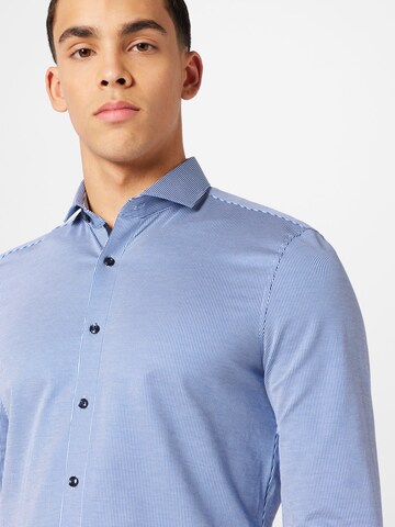 Slim fit Camicia di OLYMP in blu