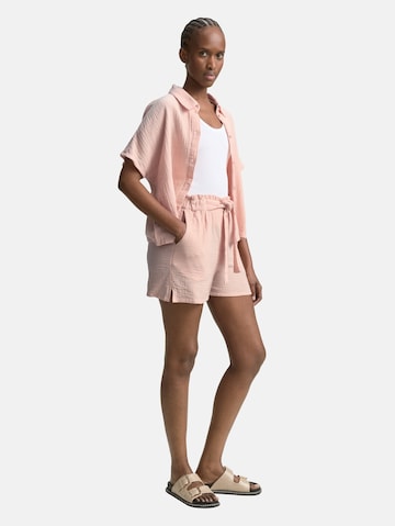 Coupe slim Pantalon TOM TAILOR DENIM en rose