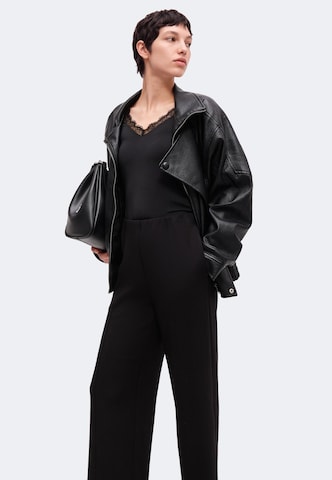 Loosefit Pantalon 'OBJANDREA' OBJECT en noir : devant