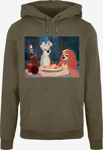 ABSOLUTE CULT Sweatshirt 'Lady And The Tramp' in Green: front