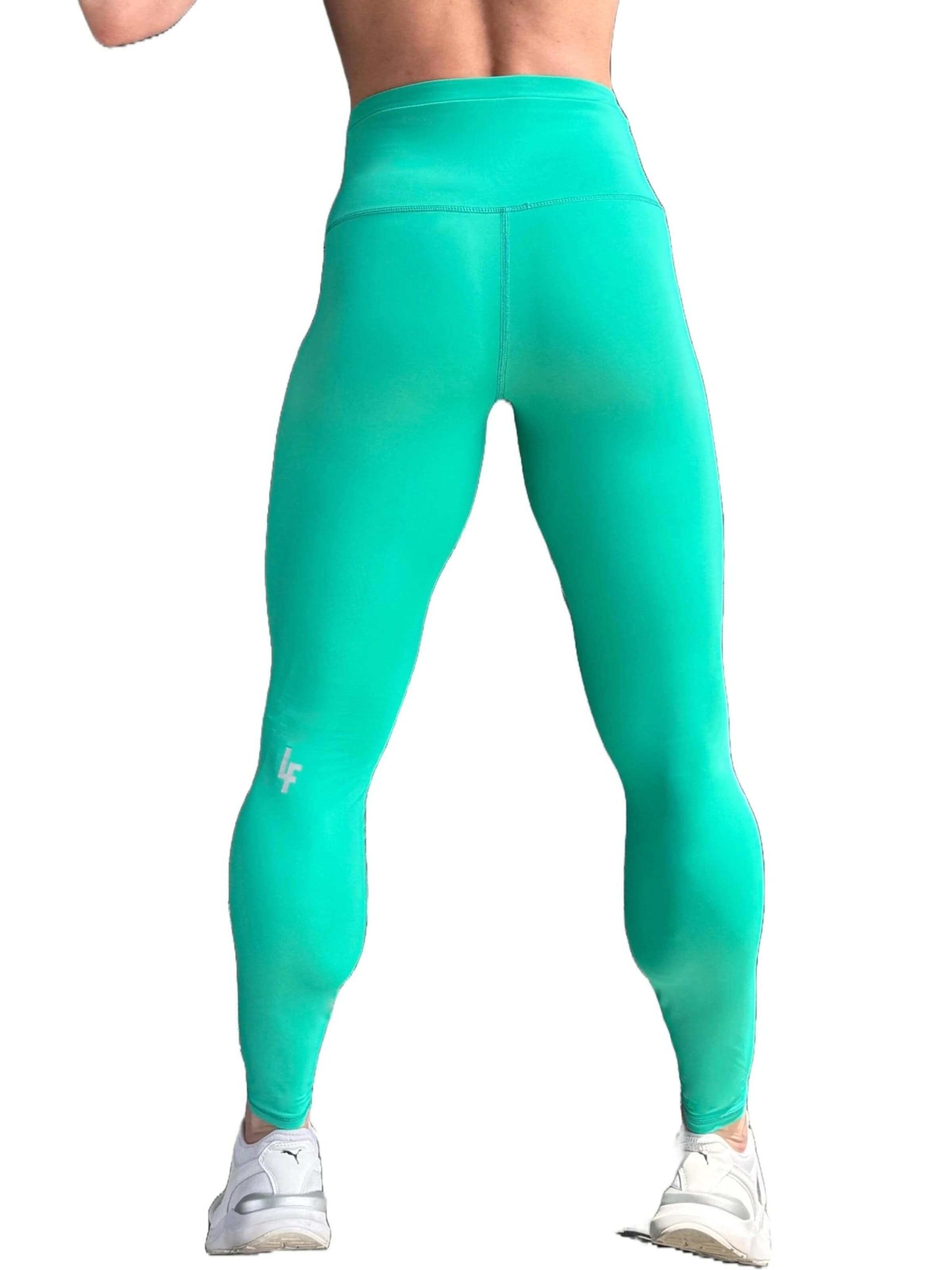 LUXFEEL - Skinny Leggings 'Leggings mit hoher Taille Myself' en verde