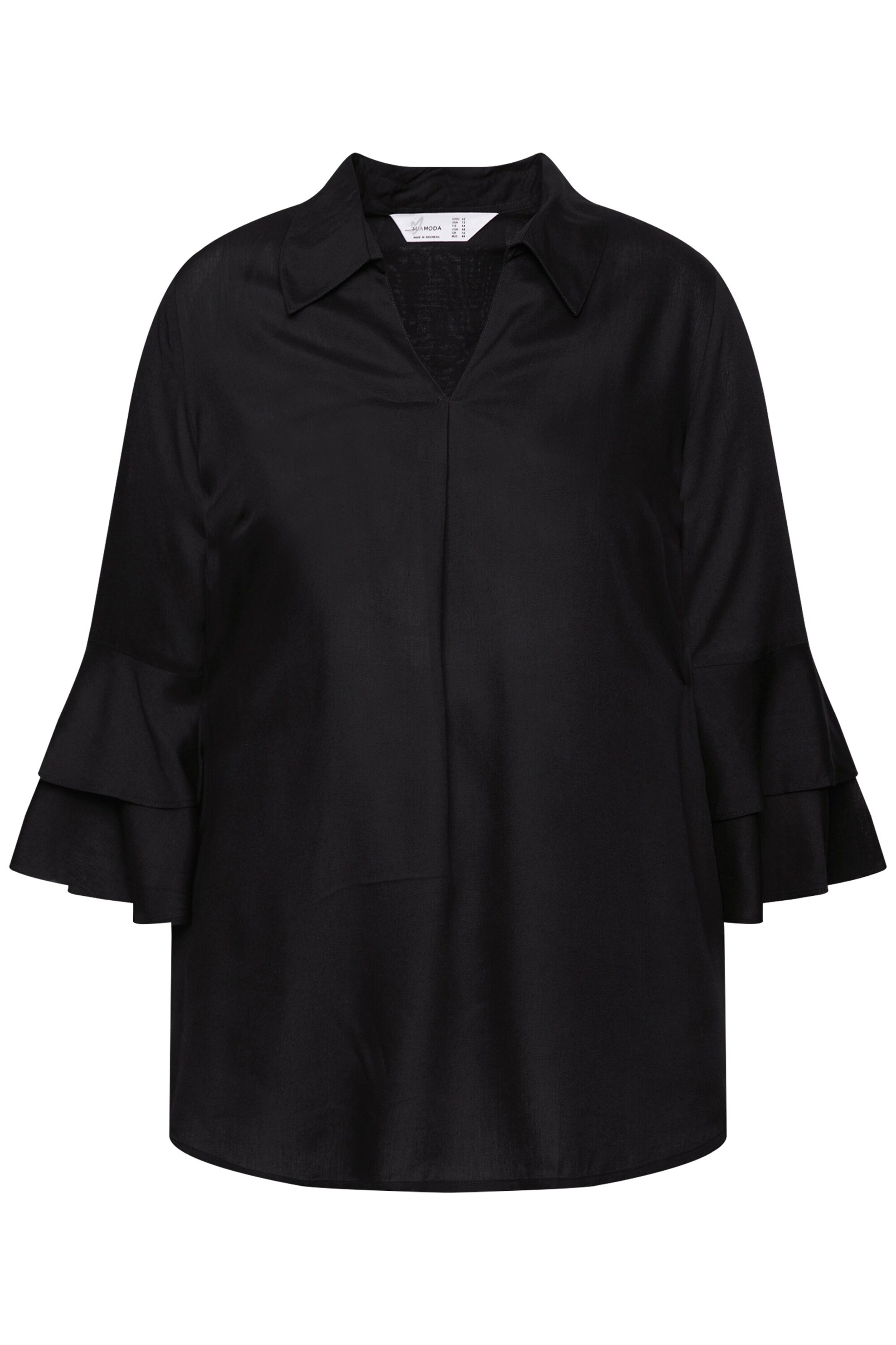 MIAMODA Blouse in Zwart: voorkant