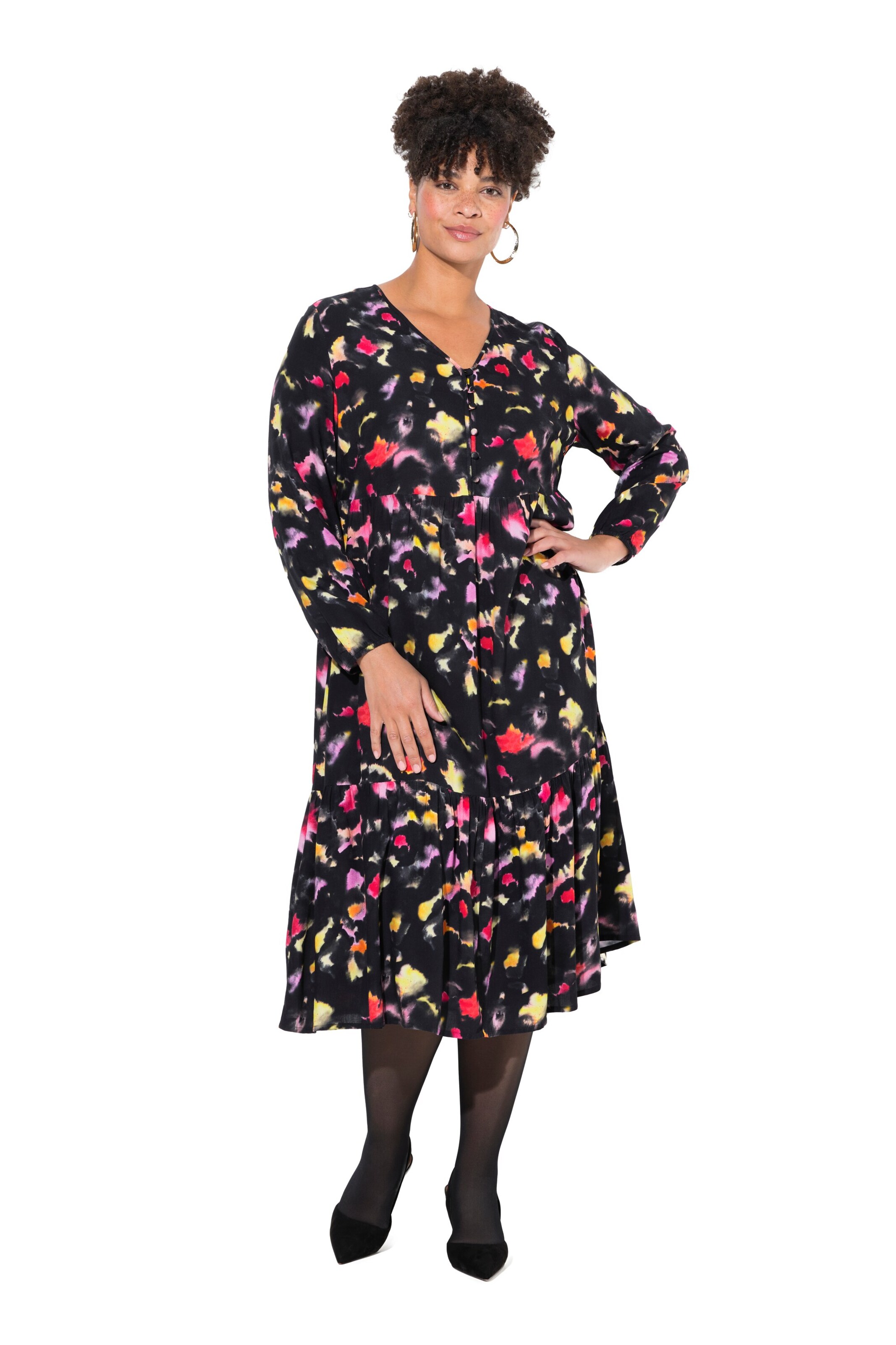 MIAMODA Shirt dress in Black