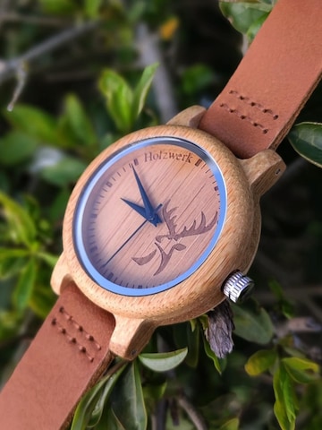 Holzwerk - Reloj analógico 'GERA' en marrón
