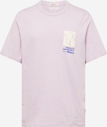 JACK & JONES Majica 'JORNOTO' | vijolična barva: sprednja stran