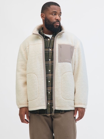 Veste en polaire JACK & JONES en beige : devant