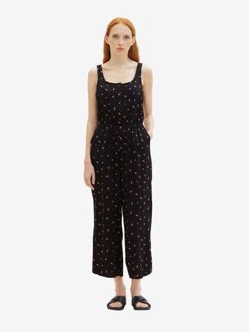 TOM TAILOR DENIM Jumpsuit in Schwarz: predná strana