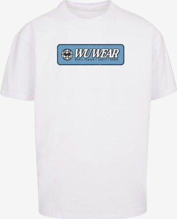 T-Shirt ' WU Wear Earth' Mister Tee en blanc : devant