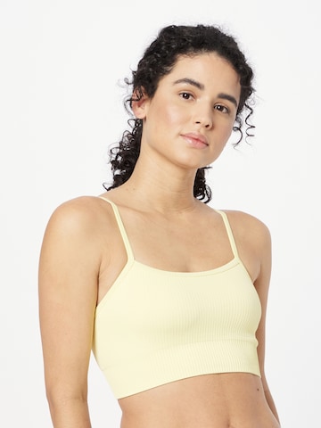 Bustier Soutien-gorge de sport 'PAPAYA' aim'n en jaune : devant