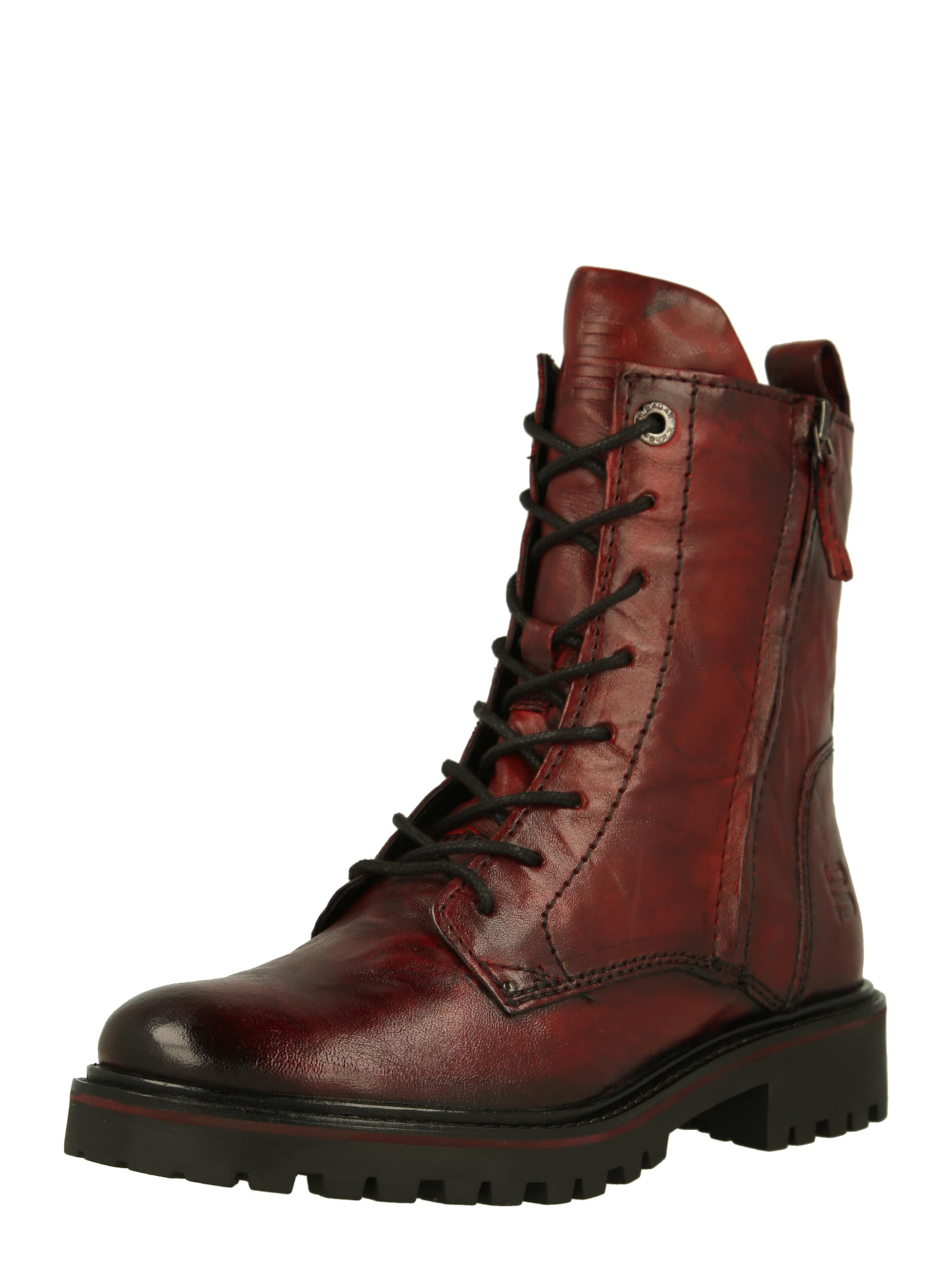 Ghete cu șireturi 'Rania' TT. BAGATT pe roşu închis, Vizualizare produs