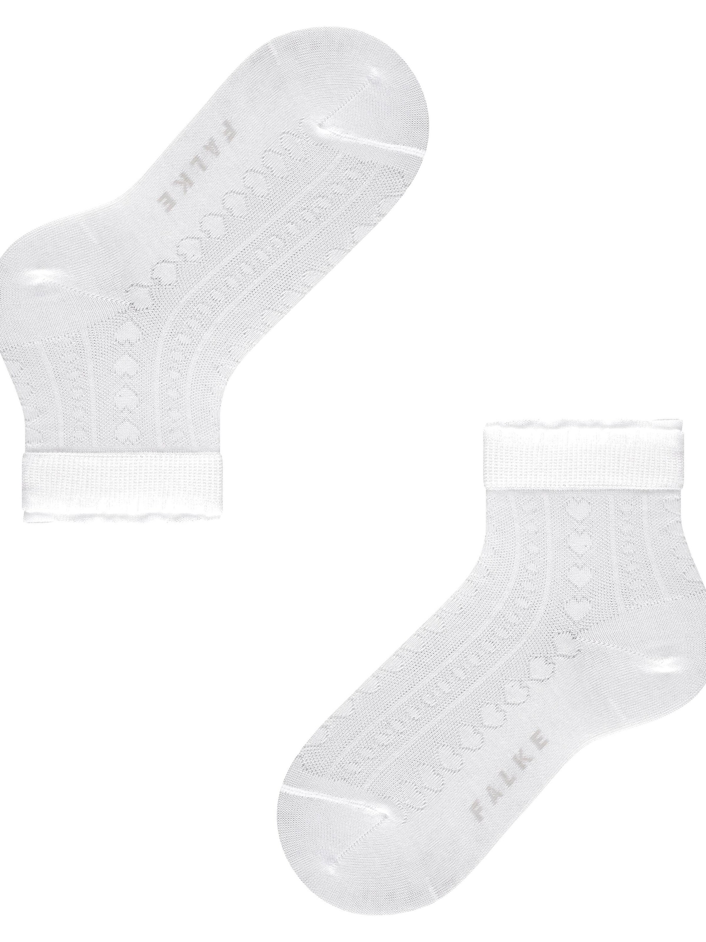 FALKE Socks 'Romantic Net' in White