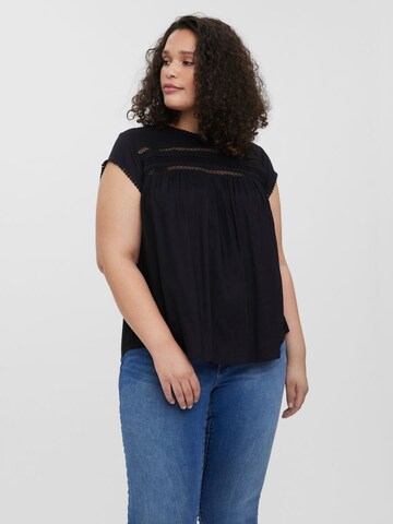 Vero Moda Curve Bluse 'DEBBIE' in Schwarz