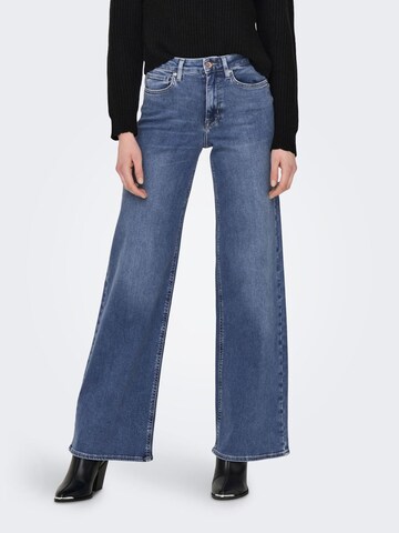 ONLY Wide leg Jeans 'Madison' in Blauw: voorkant