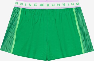 Pantaloni sportivi 4F di colore verde / lilla pastello / bianco, Visualizzazione prodotti