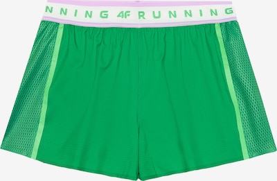 Pantaloni sportivi 4F di colore verde / lilla pastello / bianco, Visualizzazione prodotti