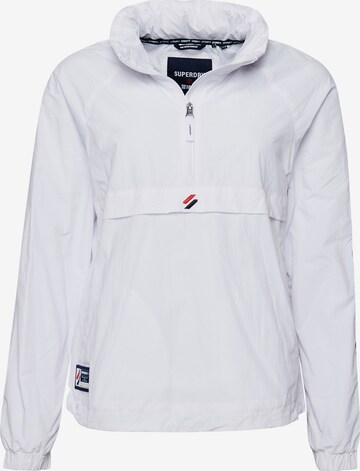 Superdry Athletic Jacket 'Code Essential' in White: front