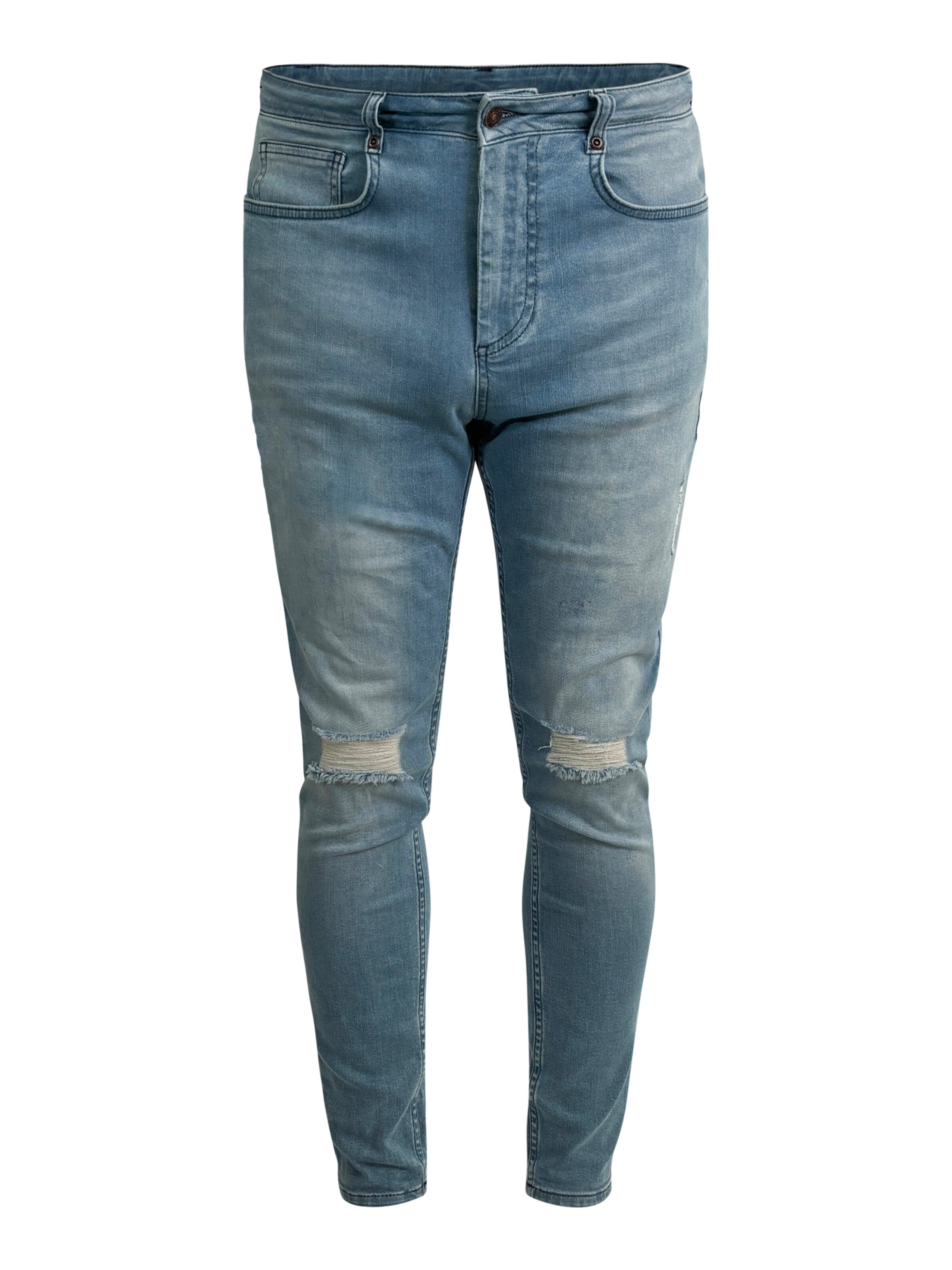 SikSilk Skinny Jeans in Blauw: voorkant