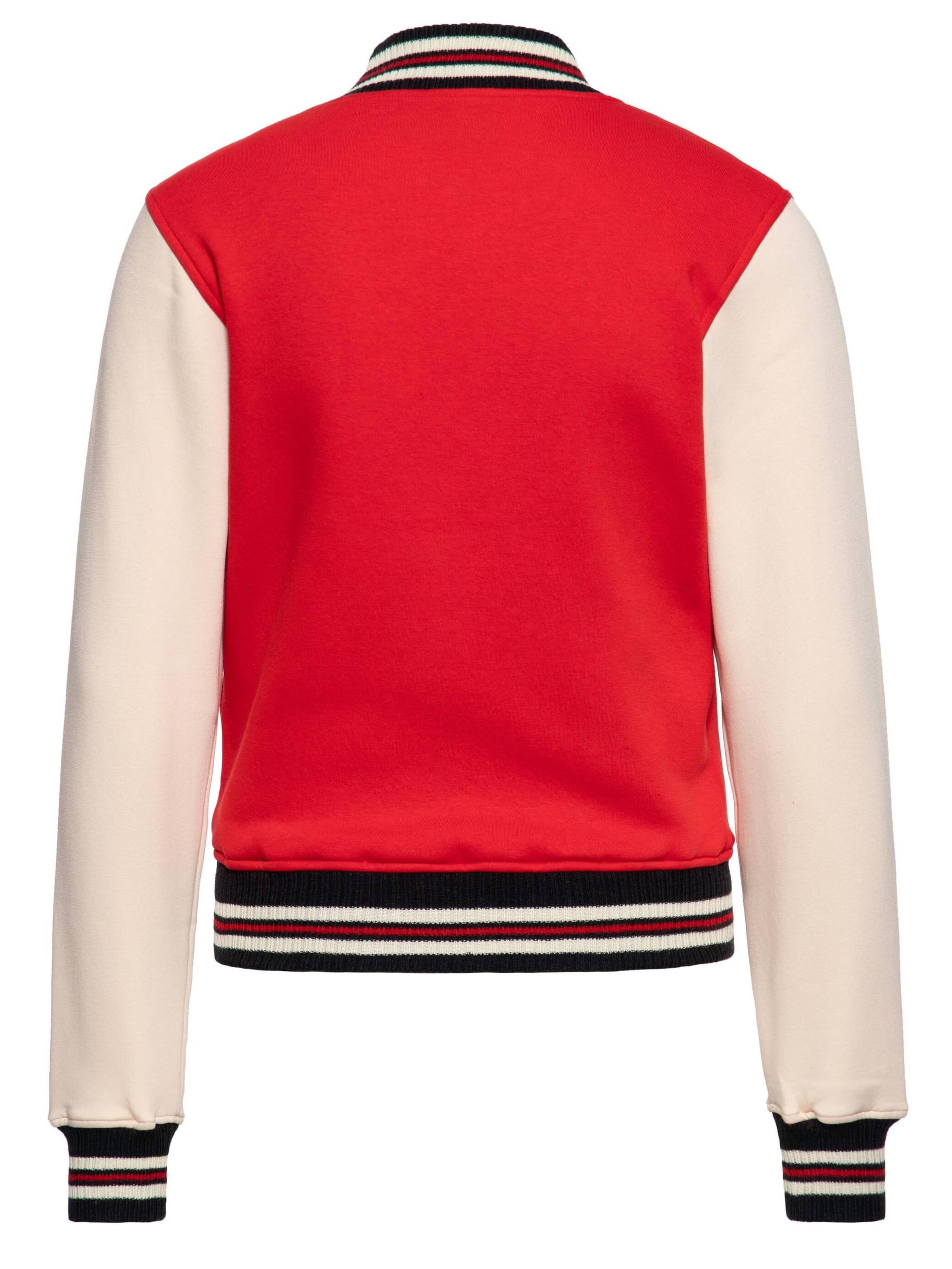 Queen Kerosin Übergangsjacke 'Q' in Rot