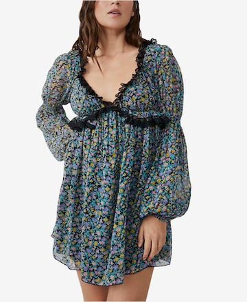 Free People Jurk 'Pennie' in Zwart: voorkant