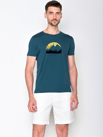 Maglietta di GREENBOMB in blu: frontale