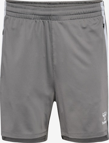 Hummel Regular Sportshorts 'Lead 2.0' in Grau: Vorderseite