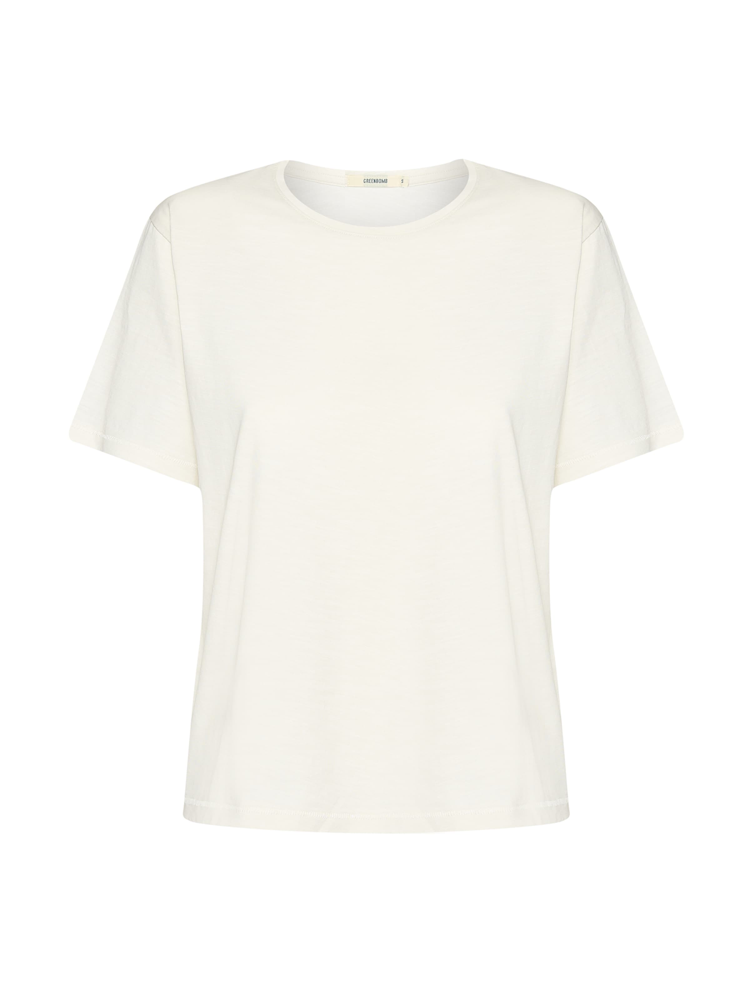 GREENBOMB Shirt 'Nova  Basic' in White: front